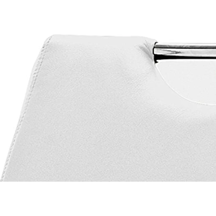 Schwingstuhl AMADO 2er Set in weiß Gestell Chrom – Bild 7