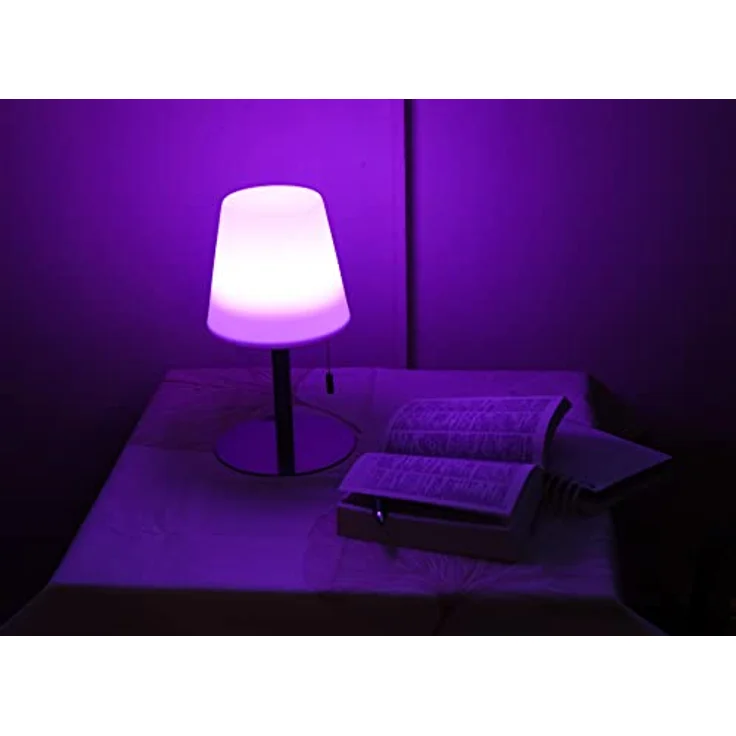 Northpoint LED Akku Tischlampe, 4400mAh, RGBW Farbwechsel, 30h Laufzeit, dimmbar, wasserfest, Flackereffekt – Bild 5