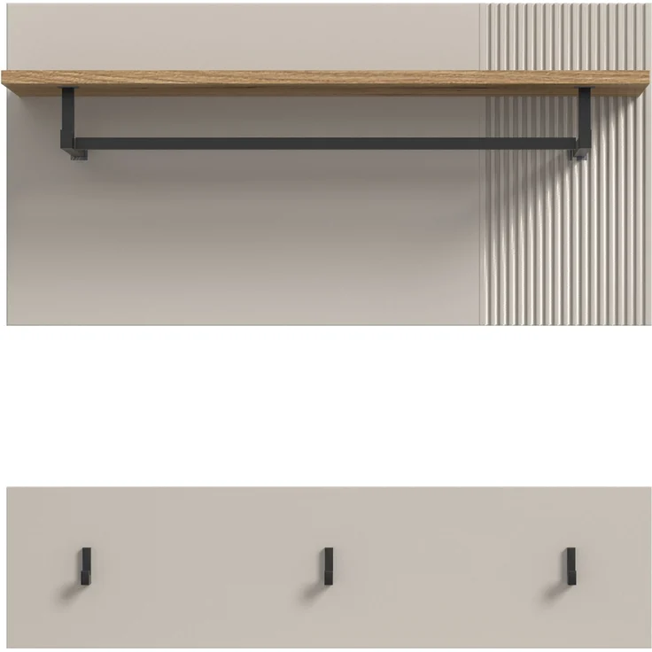 Paneel (B/H/T: 80x80x28 cm) in Kaschmir Nachbildung und Kaschmir Nachbildung – Bild 2