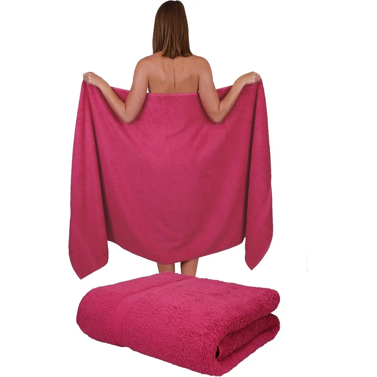 Betz Badetuch 2 Stück Badetücher PALERMO Größe 100 x 200 cm, 100% Baumwolle (Set), Badetuch