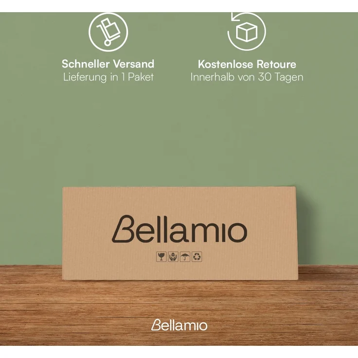 Bellamio 'Newa' Badezimmer Regal, Bambus, natur, 140x33x33 cm, Badregal mit 5 Ablagefächern – Bild 8