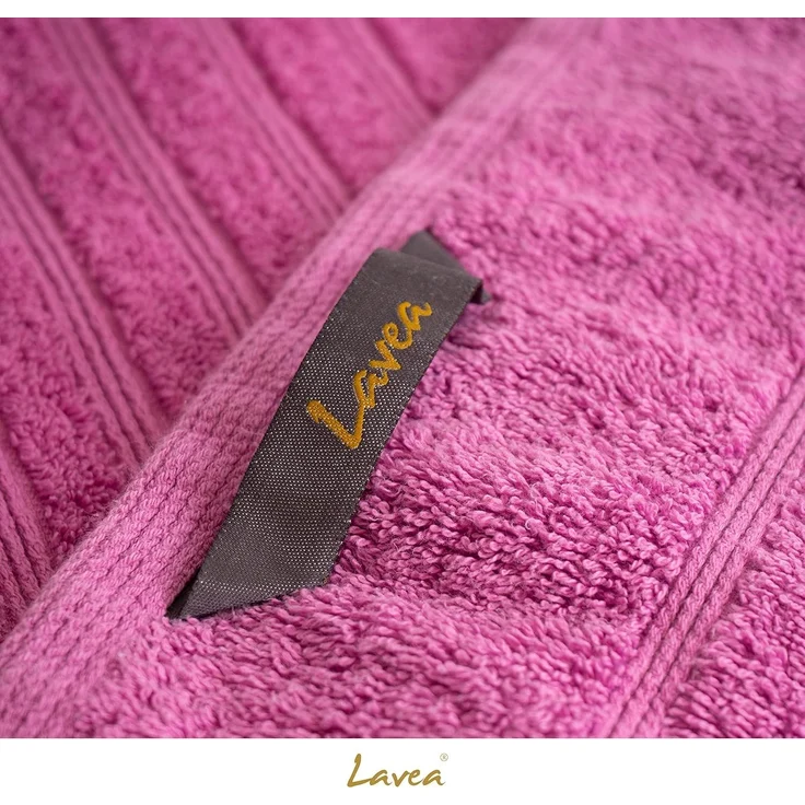 Lavea Handtücher Bali Handtuch 50x100 cm, Sporthandtuch, Fitness-Handtuch, Weiches Bio-Baumwollfrottee (1-St), pflegeleicht, GOTS-zertifiziert, extra saugstark mit 500g/m² – Bild 6