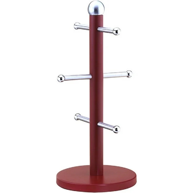 Stilvoller Tassenbaum: Organisieren Sie Ihre Tassen mit Eleganz und Bequemlichkeit Rot – Bild 2