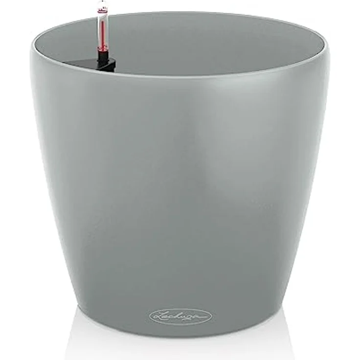 Lechuza Pflanztopf Classico Eco 28 cm Kunststoff hellgrau – Bild 1