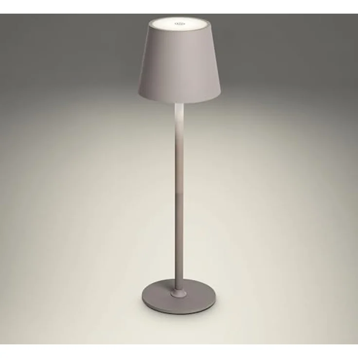 Idena 50153 Touch LED Tischlampe grau, dimmbar mit USB-Anschluss und zwei Höhen (24/38 cm) – Bild 7