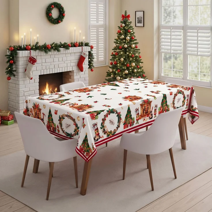 Hermia Concept 'Xmas 31 - Small' Tischdecke, Mehrfarbig, 100 x 160 cm – Bild 1