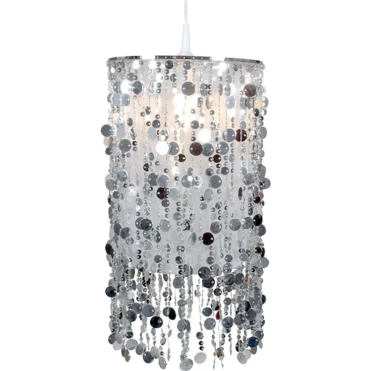 RGB LED Hängeleuchte, silber 27 cm – Bild 10
