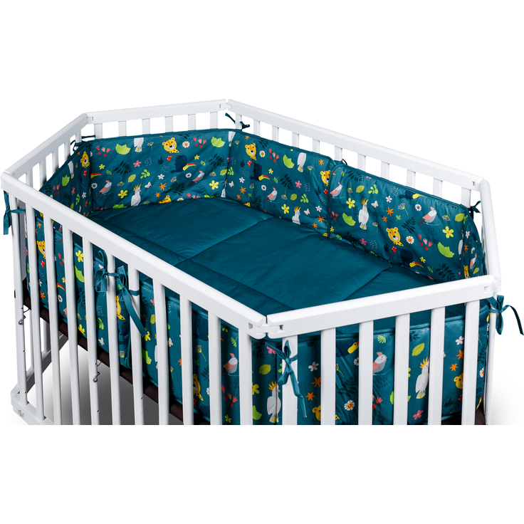 tiSsi® Nestchen / Einlage Laufgitter 6 eck petrol Jungle