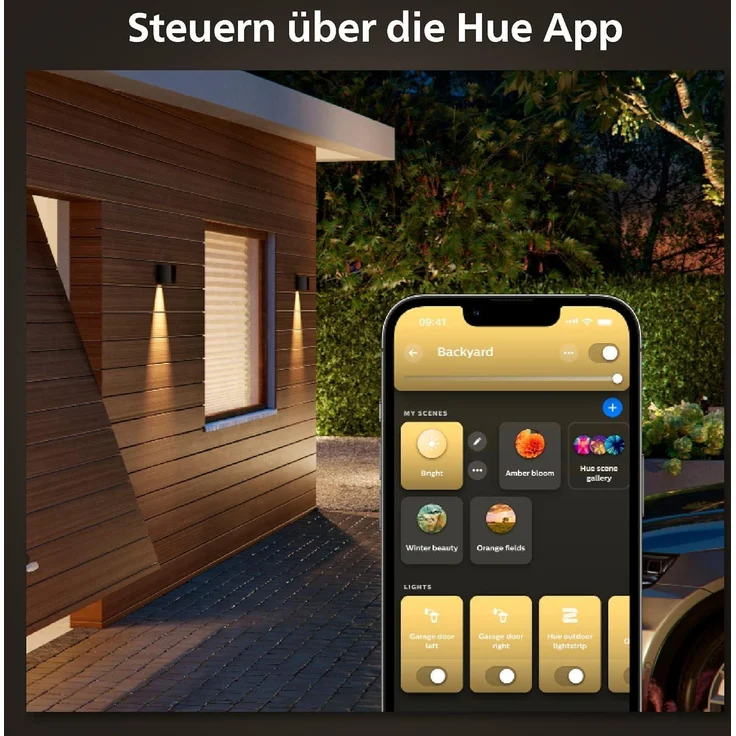 Philips Hue White & Color Ambiance Resonate Wandleuchte einstrahlig, schwarz – Bild 9