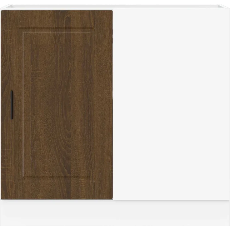 vidaXL Küchenunterschrank Porto Braun Eichen-Optik Holzwerkstoff 854305 – Bild 5