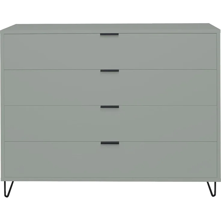 Kommode Erna 119x45x102 Pinie Green matt Lack 14722-D