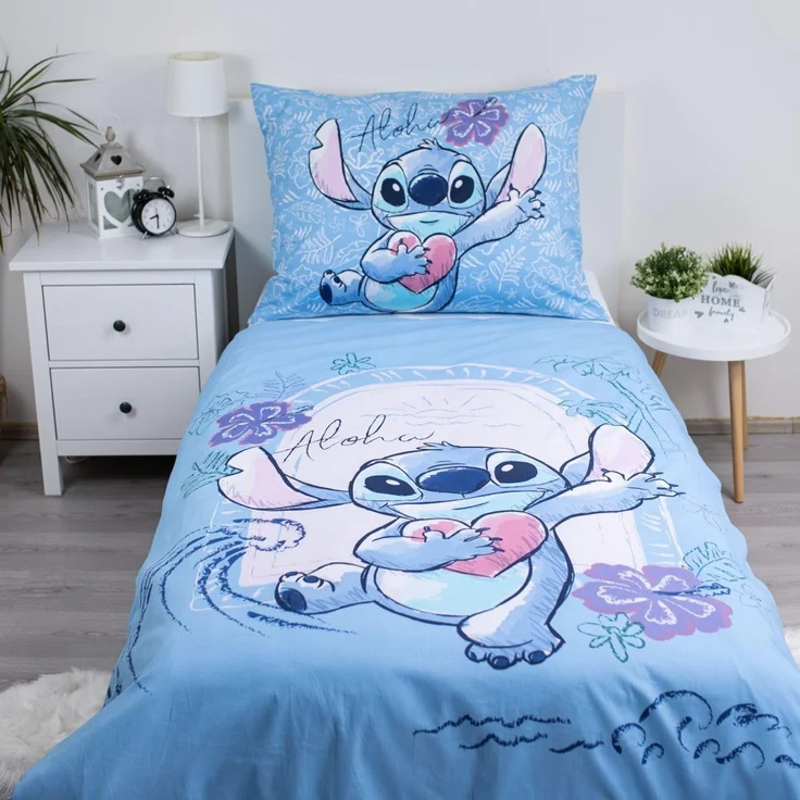 Lilo & Stitch Design Kuschelige Bettwäsche Baumwolle, 140x200 cm & 70x90 cm – Bild 2