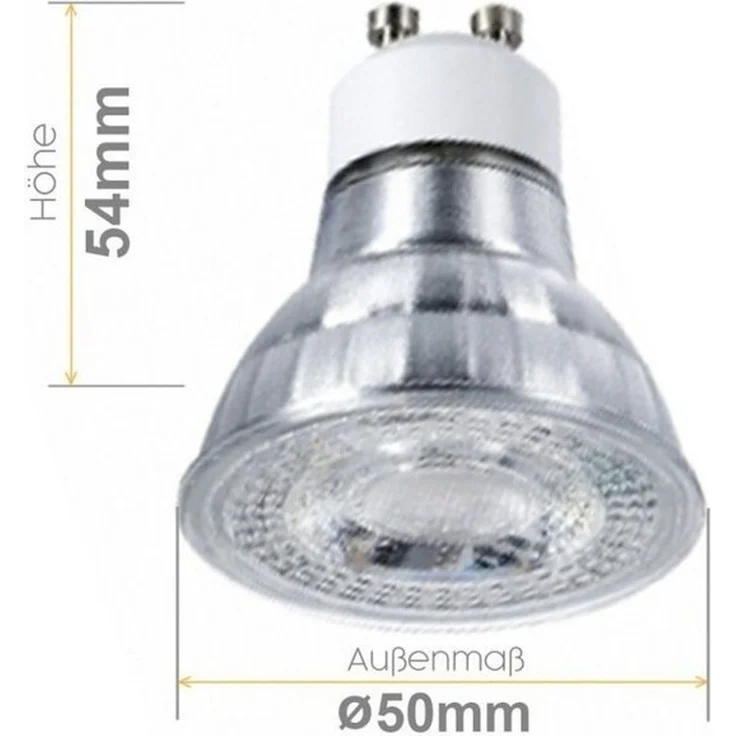 Sweet LED LED Einbaustrahler 6er Set IP44 Bad Aluminium GU10 7W LED Spots 230V Alu-gebürstet, Leuchtmittel wechselbar, 3000K - warmweiß, Deckenspots, Deckenstrahler, Einbauleuchten, spritzwassergeschützt – Bild 2