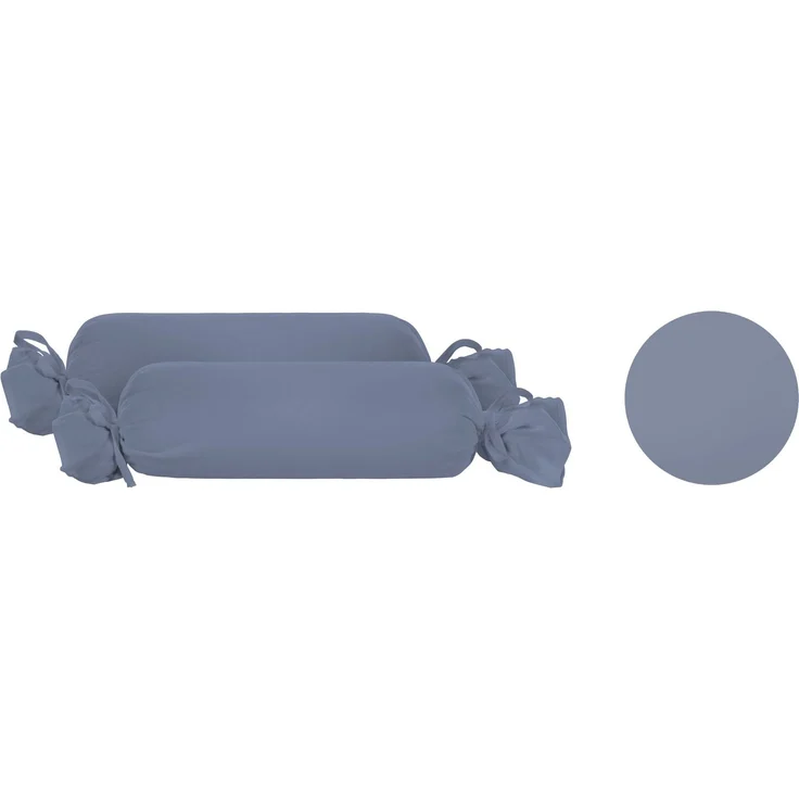 biberna Feinjersey-Kopfkissenbezug, blau, 15x40 cm – Bild 5