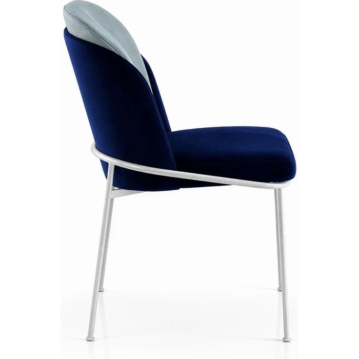 Skye Decor 'Dore 182 V4' Stuhlset (4-teilig), Dunkelblau / Weiß, 54 x 86 x 55 cm – Bild 4