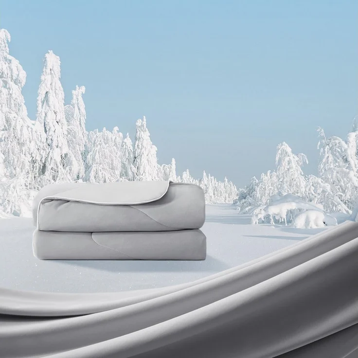 Elemuse Sommerbettdecke Kühldecke Sommerdecke, Selbstkühlende Atmungsaktive Extraleicht Decke, Füllung: 30% Lenzing Tencel und 70% Polyester (63% Polyester und 37% SORONA), Kühlfaser Wohndecke für Sommer, OEKO-TEX® – Bild 2
