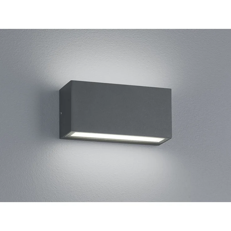 LED Außenwandleuchte 2er Set Up- & Down Light in Anthrazit – Bild 4