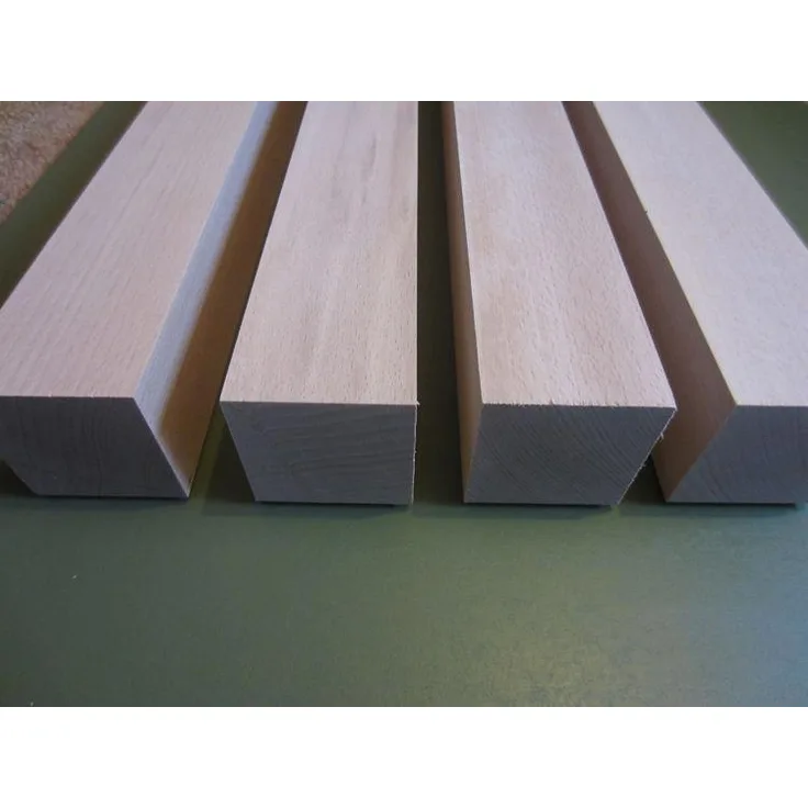 1x Tischbein Regal Stab Kantholz massiv Buche sehr stabil 55mm 1000mm geschliffen