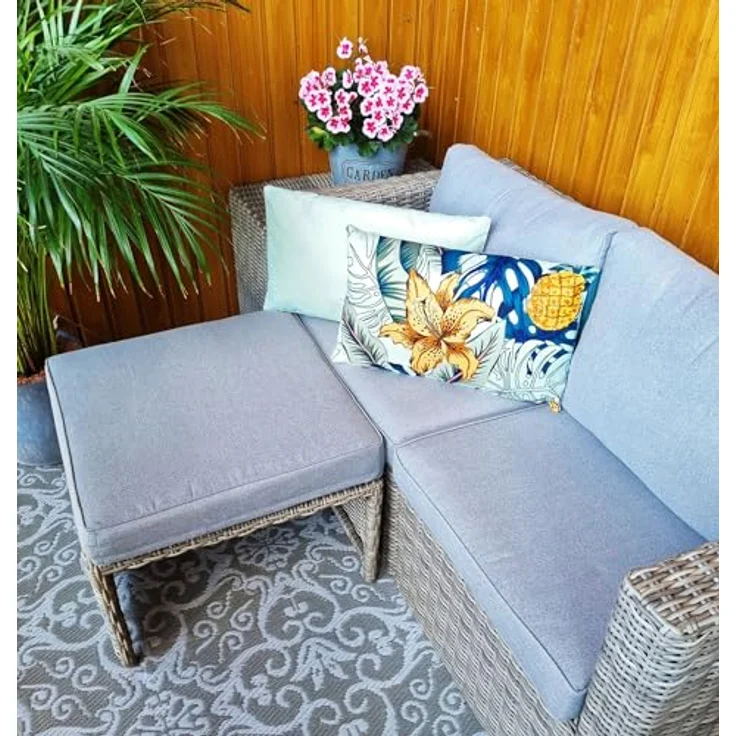 JACK Dekokissen Outdoor Lounge Kissen 30x50cm Motiv inkl. Füllung, mit Lotus-Effekt, Robust, Strapazierfähig, für Innen & Außen geeignet – Bild 6