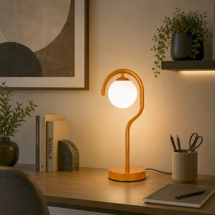 Opviq Nachttischlampe, ohne Leuchtmittel, Tischleuchte, E27, ohne Leuchtmittel, IP20 – Bild 2
