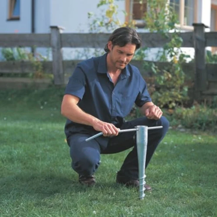 Krinner Bodendübel Bodenhülse Bodenschraube Kompakt Allround ca. 55 cm – Bild 7