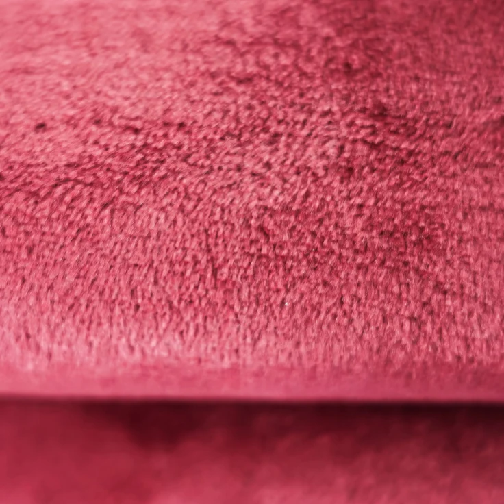 Kuschelige Decke 220x240 cm Fleecedecke Wohndecke aus Polyester Tagesdecke Bordeaux – Bild 2