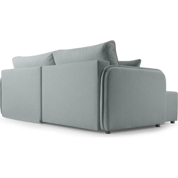 Selsey 'Kassian' Ecksofa mit Schlaffunktion und Bettkasten, hellgrau, links – Bild 7