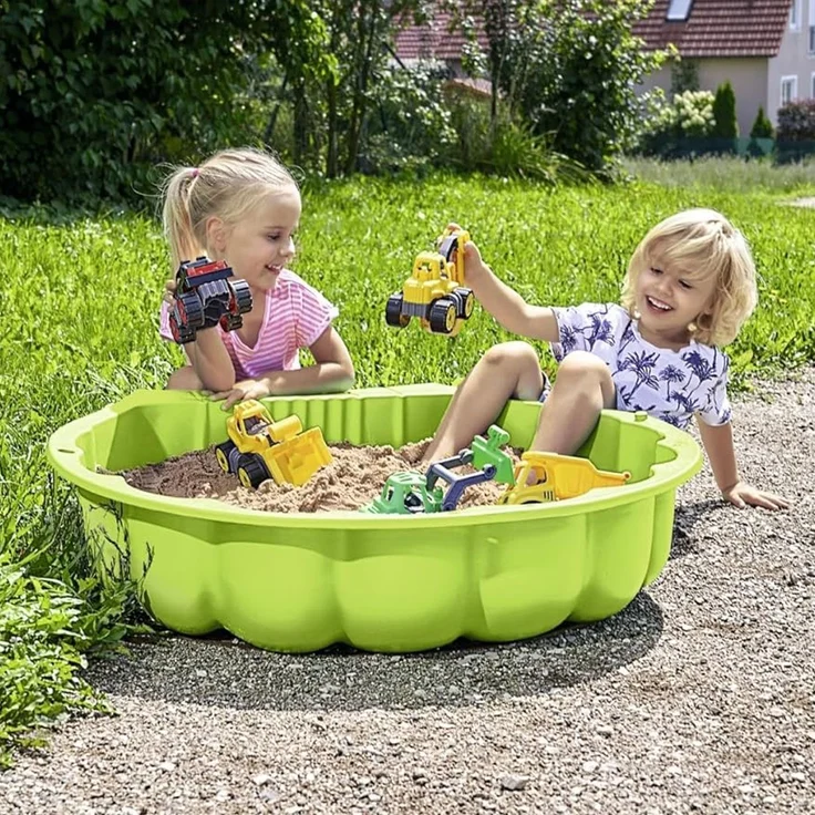 BIG Sand-/Wassermuschel Grün 88 x 73 x 22 cm | für Kinder ab ab 1,5 Jahren – Bild 4