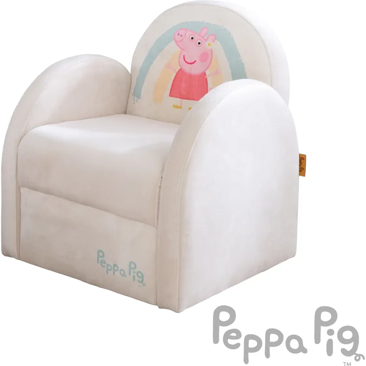 roba Kindersessel 'Peppa Pig' - gepolstert - mit Armlehnen - HxBxT: 50 x 44 x 45 cm - Beige
