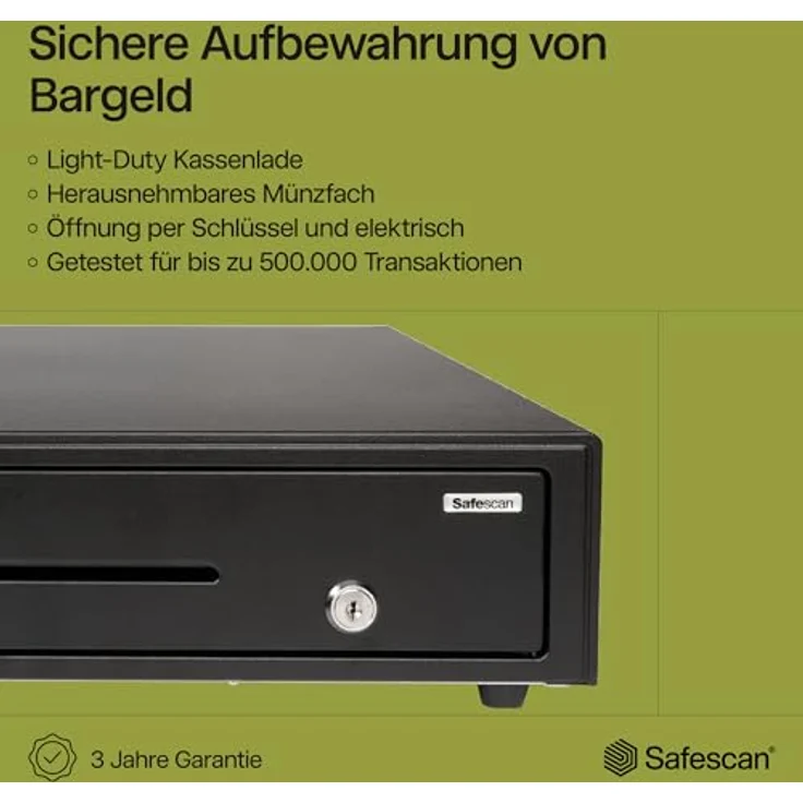 Safescan LD4141 Light-Duty Kassenlade mit 8 Münzfächern – Bild 3