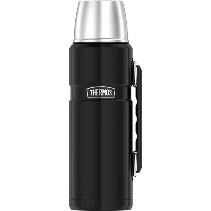 Thermos Isolierflasche Stainless King charcoal black pol 1,20l
