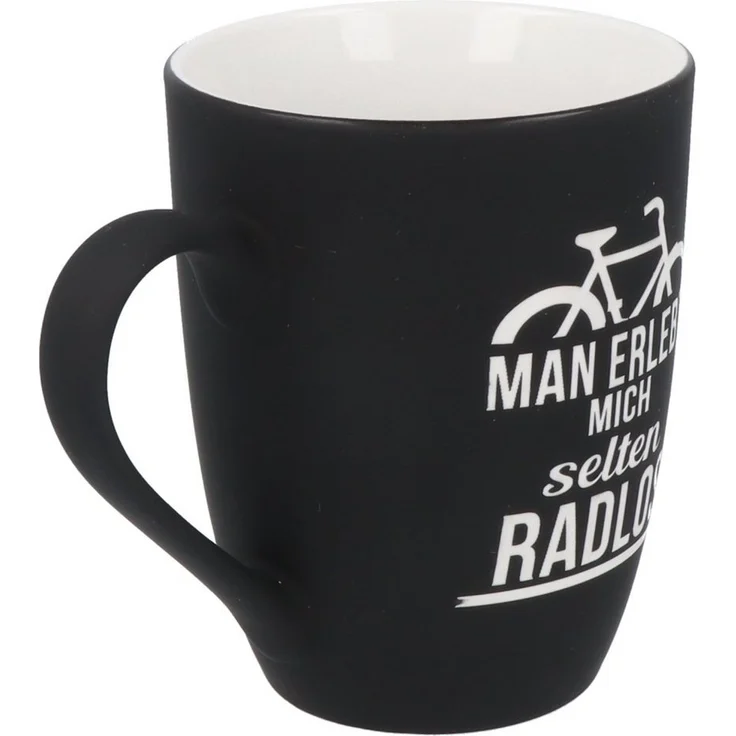 Spruchreif® Tasse SOFT-TOUCH-Tasse mit Gravur·Geschenk für Radfahrer und Mountain Biker – Bild 1