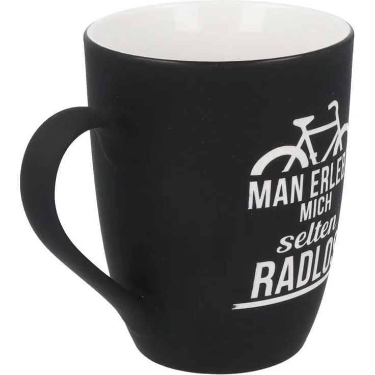 Spruchreif® Tasse SOFT-TOUCH-Tasse mit Gravur·Geschenk für Radfahrer und Mountain Biker