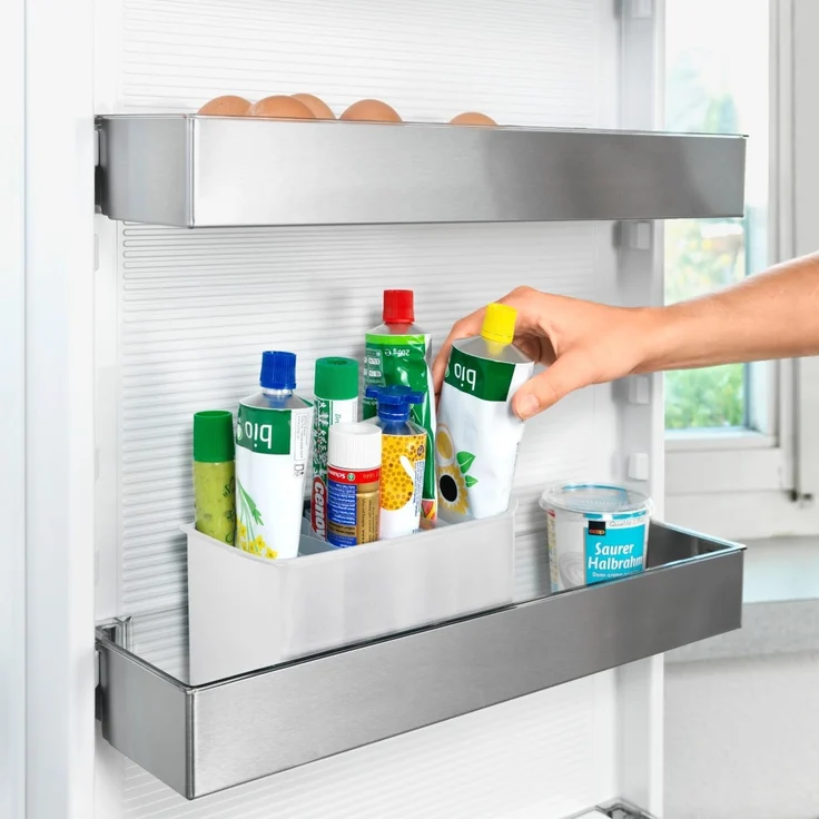 Betty Bossi Küchenorganizer-Set Tuben Aufbewahrungsbox Kühlschrank Organizer Kosmetik weiß, die clevere Ordnungshilfe, Küche, Bad und mehr – Bild 3