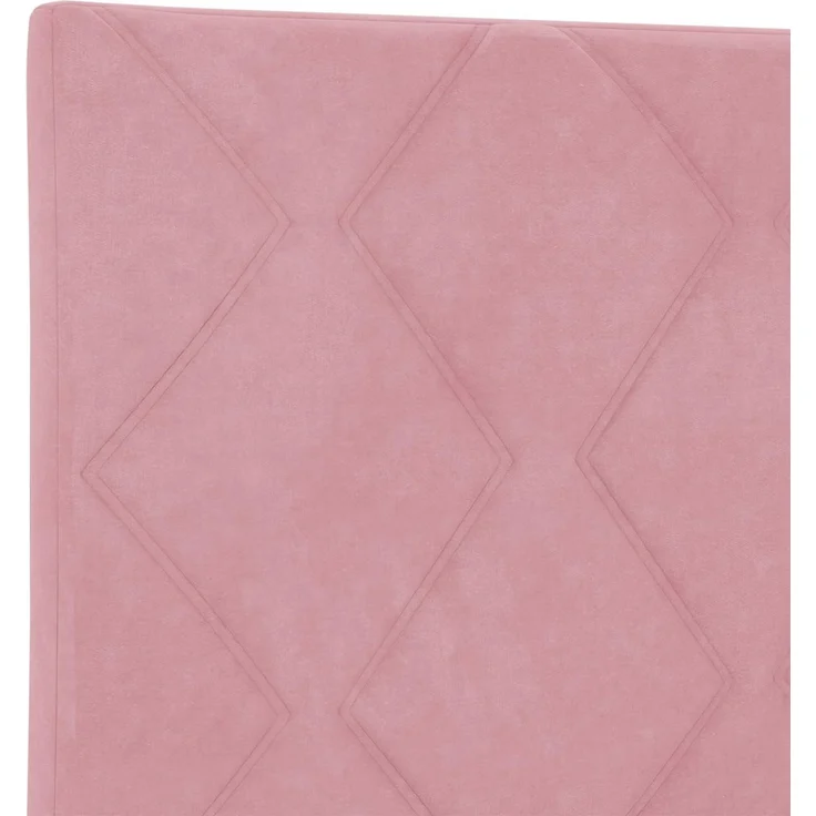 vidaXL Boxspringbett mit Matratze mit Kopfteil Rosa 140 x 200 cm Samt 3450739 – Bild 9