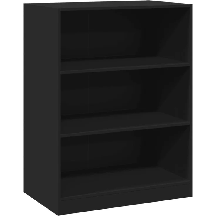 vidaXL Kleiderschrank Schwarz 77x48x102 cm Holzwerkstoff 840822 – Bild 5