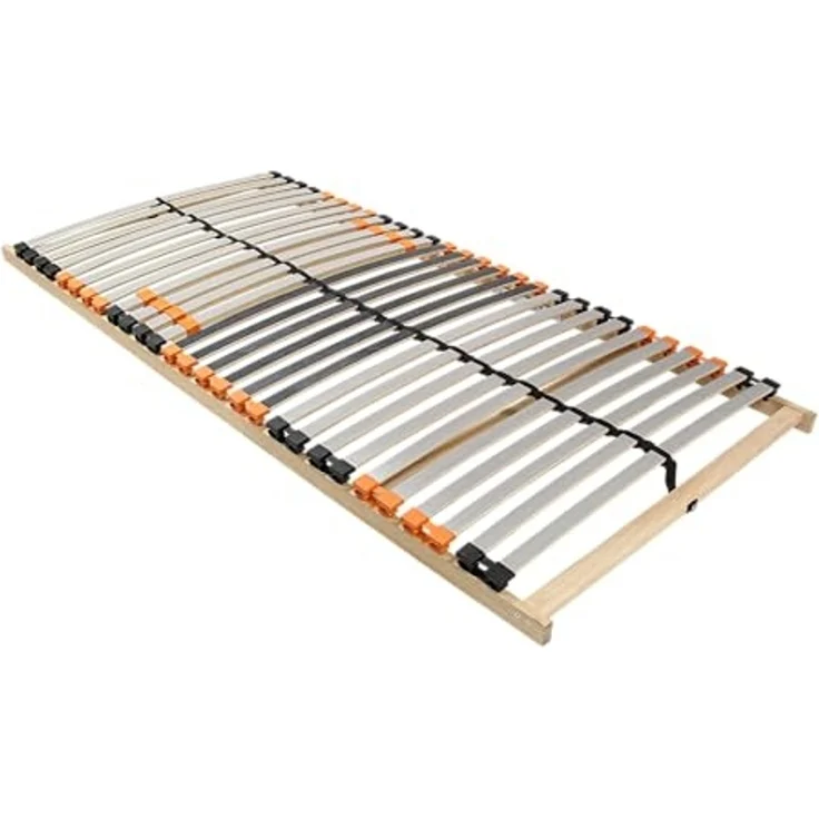 Mister Sandman Lattenrost 80x200 cm ErgoActive 7 Zonen einstellbare Härte Stabiler Lattenrahmen leise ergonomisch atmungsaktiv selbst zusammenbaubar Federholzrahmen kompatibel mit Allen Matratzen – Bild 1