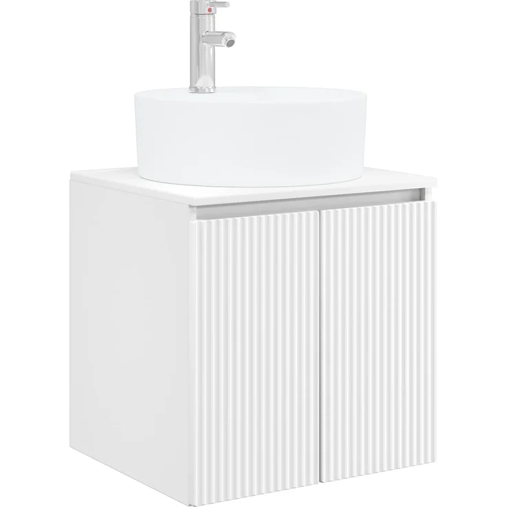 vidaXL Wandmontiertes Badezimmerschrank-Set 3 stk. Weiß 3405677 – Bild 5