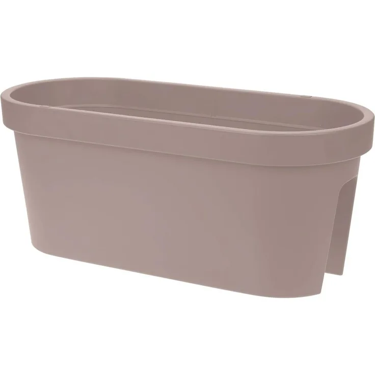 mucHome Balkonkasten für Geländer Breite 60cm Kunststoff Blumenkasten Blumentopf Pflanztopf