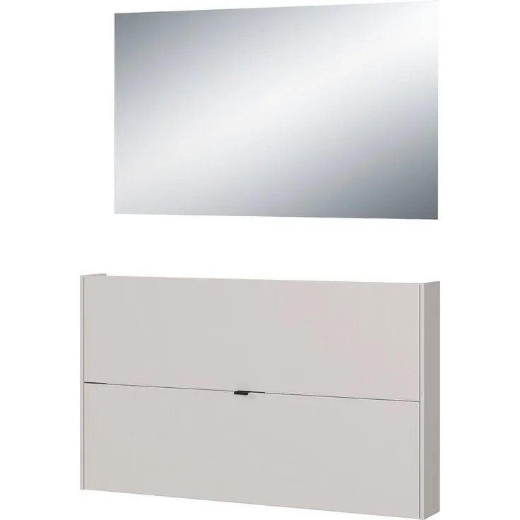 GERMANIA Garderoben-Set GW-Ameca, (2-St), Garderoben-Set bestehend aus Schuhschrank und Spiegel