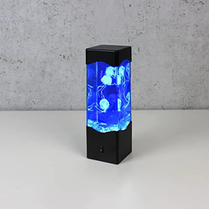 SATISFIRE LED Dekolicht Jellyfish Lampe Aquarium 3 schwebende Quallen Farbwechsel USB RGB, LED Classic, RGB (rot, grün, blau) – Bild 7