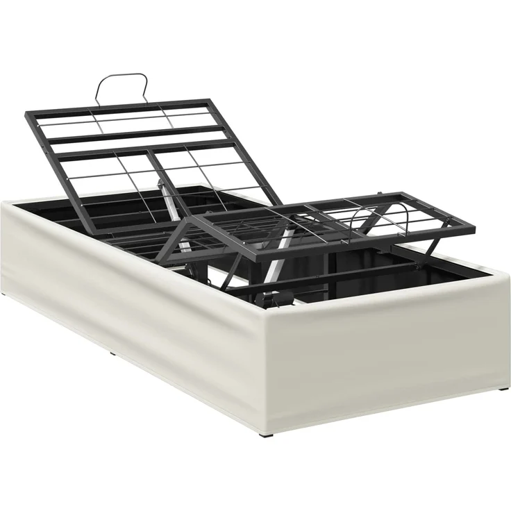 vidaXL Elektrisch verstellbares Bettgestell Weiß 200 x 90 x 33,5 cm 42037296 – Bild 2