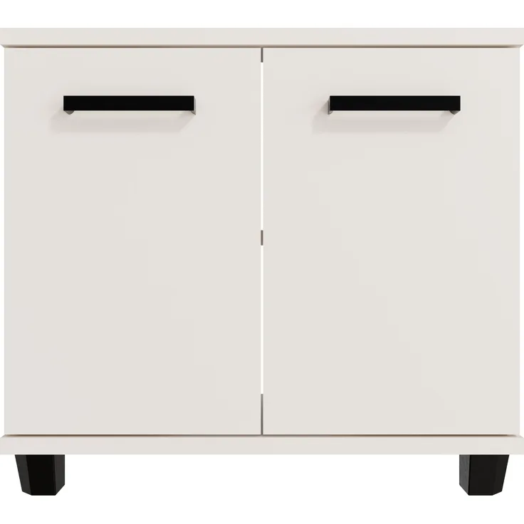 Waschbeckenunterschrank >VERIS< in Sand - 68,6x62x34,8cm (BxHxT)
