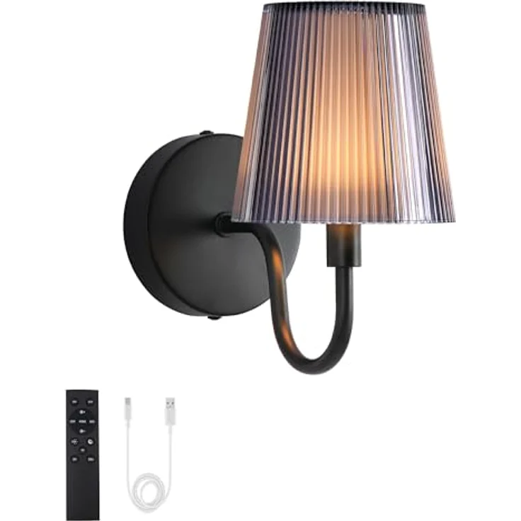 LumniexDesigns Wandleuchten Wiederaufladbare Wandlampen für Wohnzimmer RGB und 3 Farbtemperaturen Dimmbar Kabellose Bilderleuchten mit Touch-Steuerung und Fernbedienung für Treppen Flur 1 Stück – Bild 1