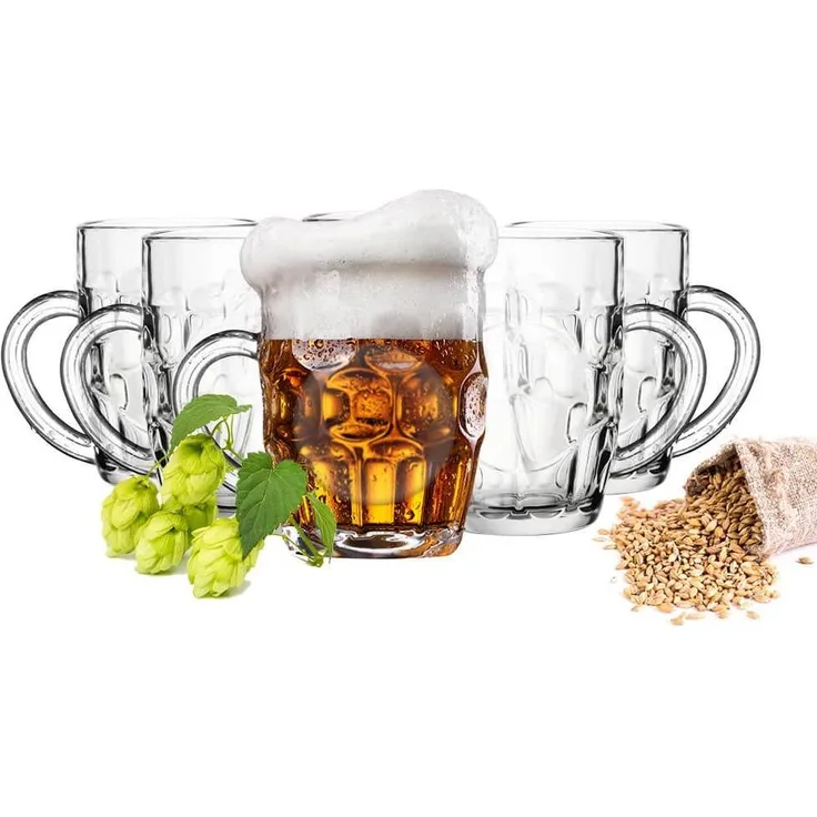 6 Weizengläser Biergläser 0,5 Liter Bierseidel Bierglas Pilsgläser Altbiergläser