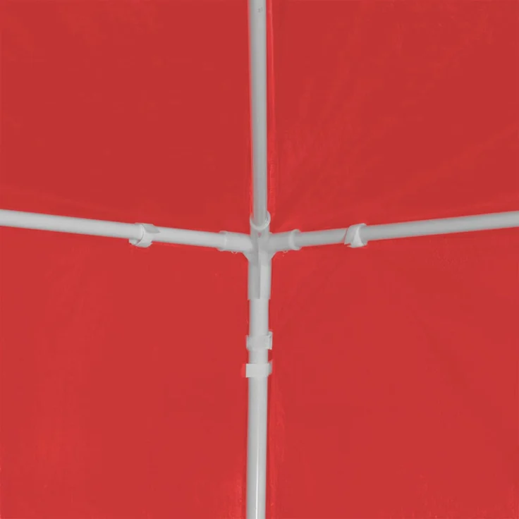 vidaXL Party-Zelt 1200 x 300 x 255 cm Rot PE und Stahl 42033002 – Bild 7