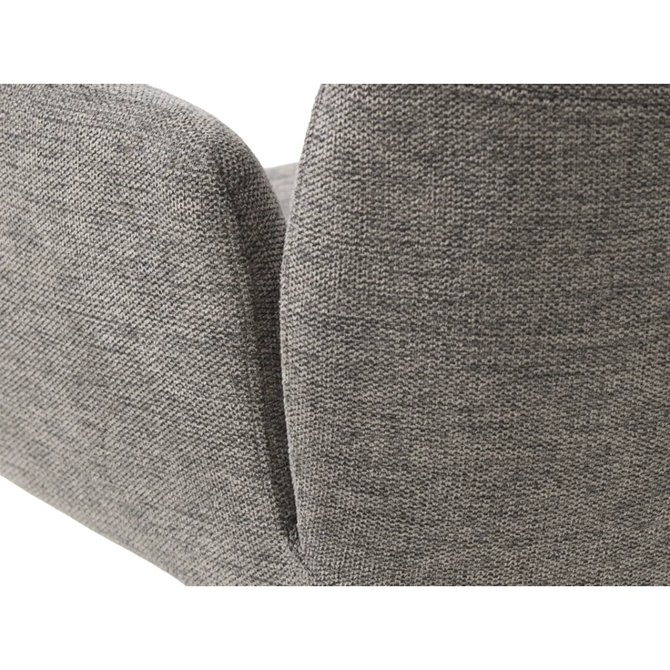 Armlehnstuhl >ROXANA< drehbar, Wipp-Relax-Funktion, Grau, Stoff-Brego - 57,5x88x62cm (BxHxT) – Bild 6