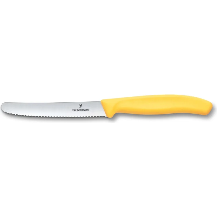 Victorinox Swiss Classic, Frühstücksmesser, Brötchenmesser Set 6teilig, Scharfe Klinge, Wellenschliff, 11 cm, Rostfreier Stahl, Farbig – Bild 3