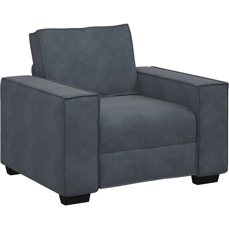 vidaXL Sessel Dunkelgrau 100x78x84 cm Samt 4105001 – Bild 1