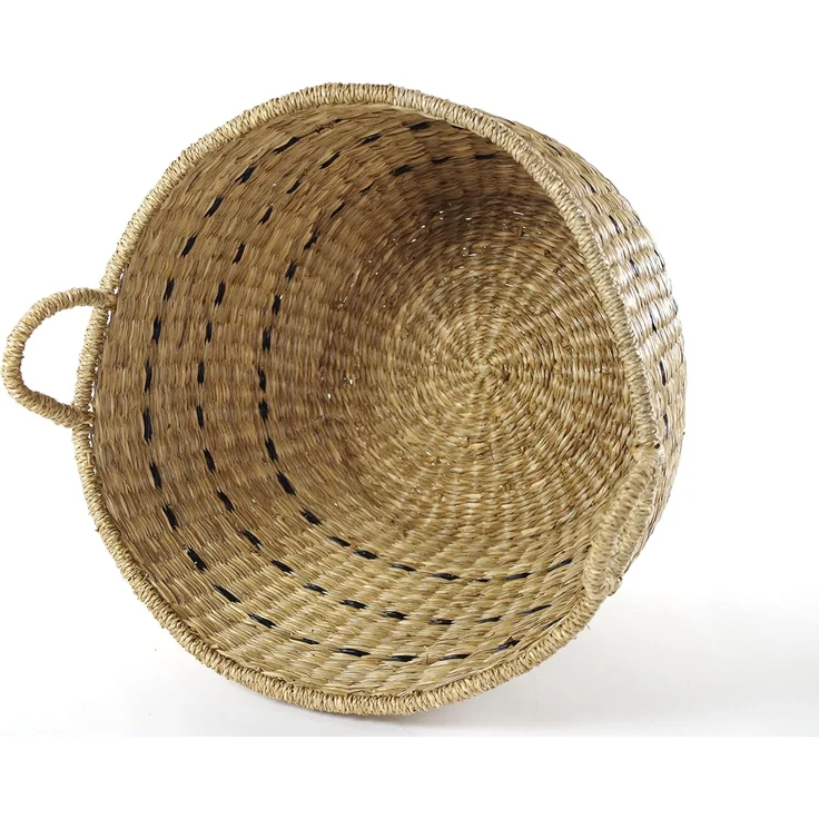 Kobolo Aufbewahrungskorb Dekokorb Set aus Seegras mit Griffen – Bild 6